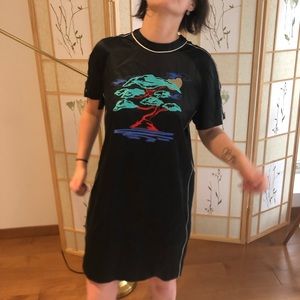 OPENING CEREMONY SILK EMBROIDERED DRESS